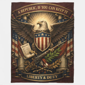 Liberty & Duty Fleece Blanket