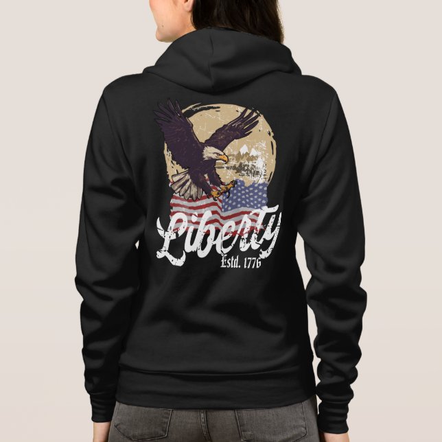 Liberty Eagle Flight Hoodie (Back)