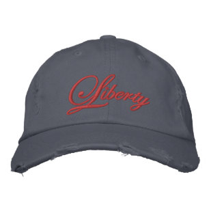 Liberty Embroidered Hat (Red)