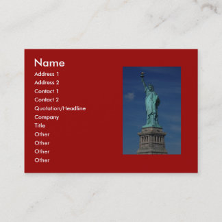 Liberty Enlightening the World - Statue of Liberty Business Card