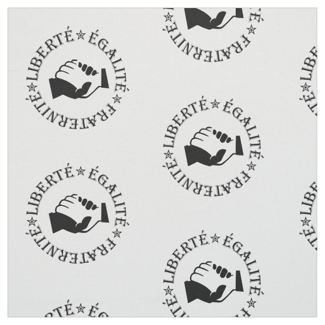 Liberty, equality, fraternity fabric (Swatch)