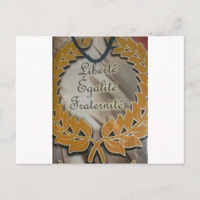 Liberty, Equality, Fraternity: Flourishing Future Postcard (Front)