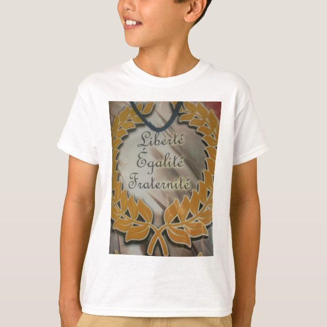 Liberty, Equality, Fraternity: Flourishing Future T-Shirt (Front)