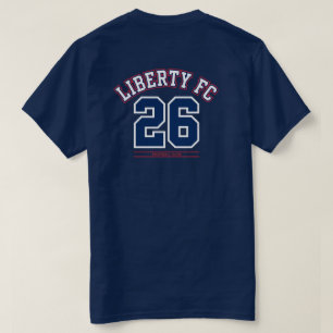 Liberty FC Navy Star Tee Premium USA Football