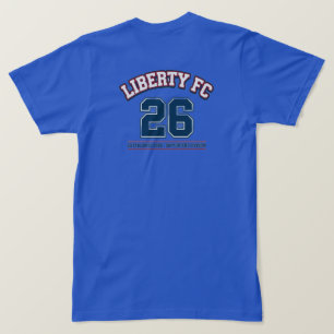 Liberty FC Navy Star Tee Premium USA Football