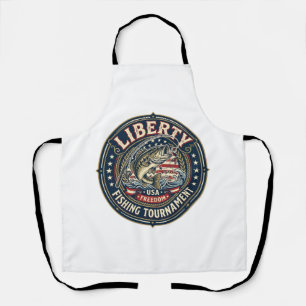 Liberty Fishing Tournament Patriotic Patriotic Fis Apron