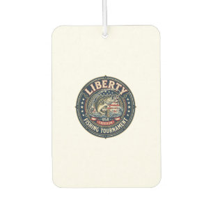 Liberty Fishing Tournament Patriotic Patriotic Fis Car Air Freshener