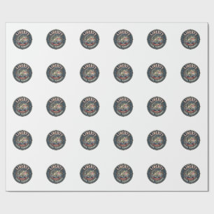 Liberty Fishing Tournament Patriotic Patriotic Fis Wrapping Paper