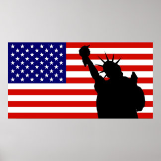 Liberty Flag Poster
