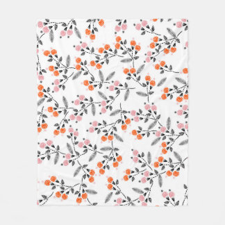 Liberty Florals: Hand-Stitched Embroidery Fleece Blanket