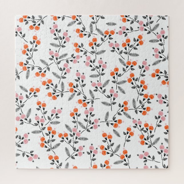 Liberty Florals: Hand-Stitched Embroidery Jigsaw Puzzle (Vertical)
