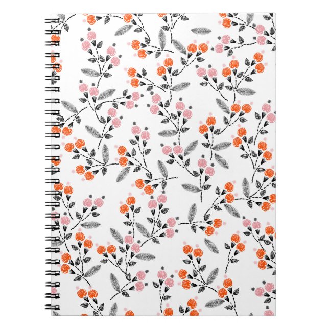Liberty Florals: Hand-Stitched Embroidery Notebook (Front)
