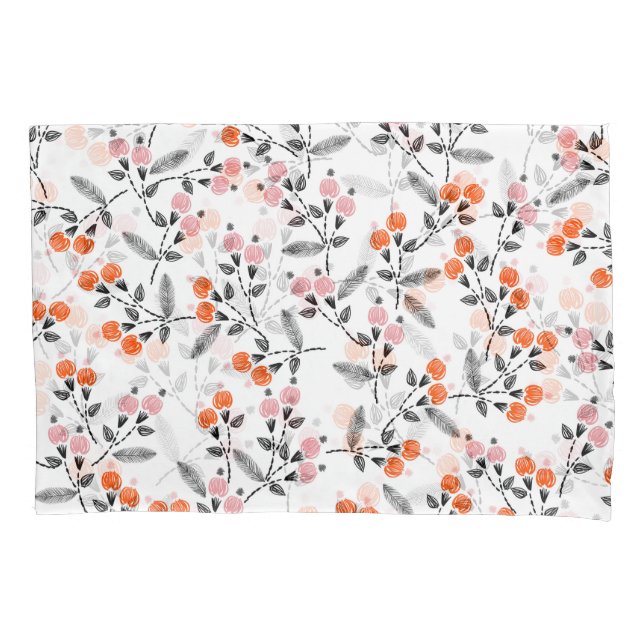 Liberty Florals: Hand-Stitched Embroidery Pillowcase (Front)