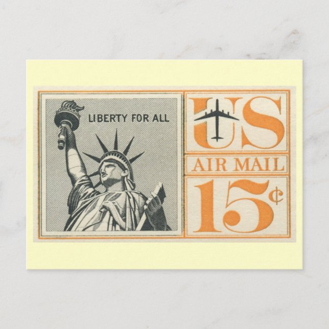 Liberty for All, Statue of Liberty Postcard (Front)