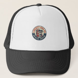Liberty Gas Co Patriotic Patriotic Gas Station Mot Trucker Hat
