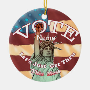 Liberty Get Thru This Ceramic Tree Decoration