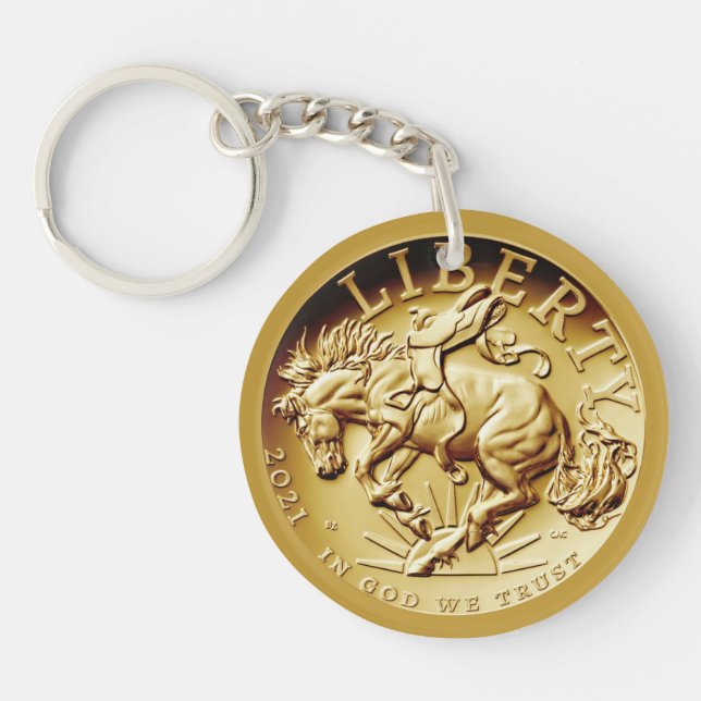 Liberty Horse Coin  Key Ring (Front)