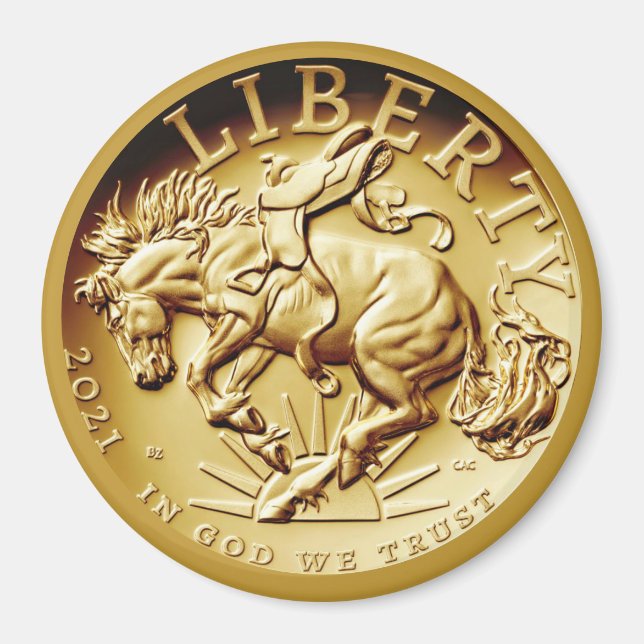 Liberty Horse Coin  Magnet (Front)