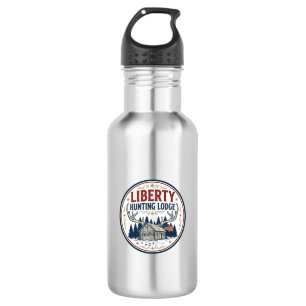 Liberty Hunting Lodge Patriotic Patriotic Hunting 532 Ml Water Bottle