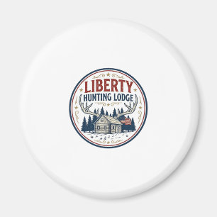 Liberty Hunting Lodge Patriotic Patriotic Hunting Magnet