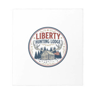 Liberty Hunting Lodge Patriotic Patriotic Hunting  Notepad