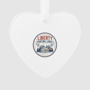 Liberty Hunting Lodge Patriotic Patriotic Hunting  Ornament