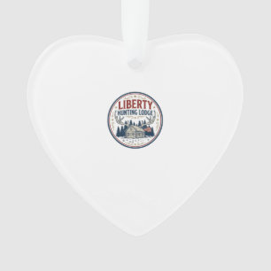 Liberty Hunting Lodge Patriotic Patriotic Hunting  Ornament