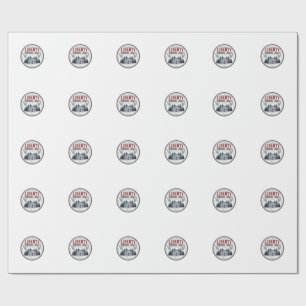 Liberty Hunting Lodge Patriotic Patriotic Hunting  Wrapping Paper