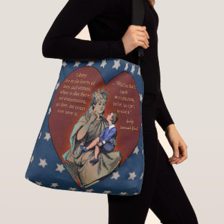 Liberty in the Heart - Patriotic - Personalised Crossbody Bag