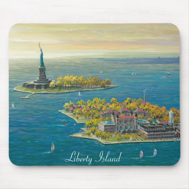 LIberty Island, New York Mouse Pad (Front)
