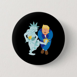 Liberty Kicks Trump 2020 Election Anti Donald Demo 6 Cm Round Badge