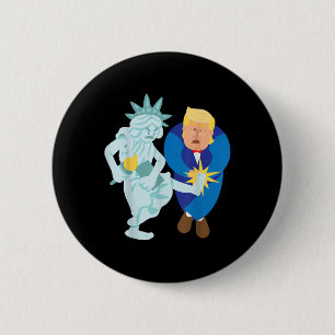 Liberty Kicks Trump 2020 Election Anti Donald Demo 6 Cm Round Badge