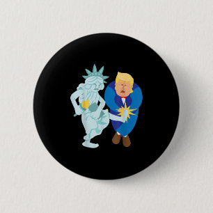 Liberty Kicks Trump 2020 Election Anti Donald Demo 6 Cm Round Badge