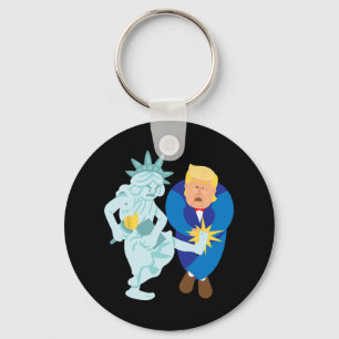 Liberty Kicks Trump 2020 Election Anti Donald Demo Key Ring