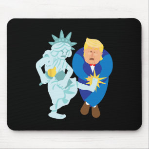 Liberty Kicks Trump 2020 Election Anti Donald Demo Mouse Pad