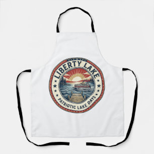 Liberty Lake Patriotic Patriotic Lake Life Vintage Apron