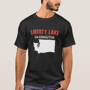 Liberty Lake Washington USA State America Travel W T-Shirt