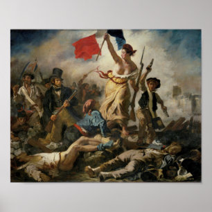 Liberty Leading the People, Delacroix Poster