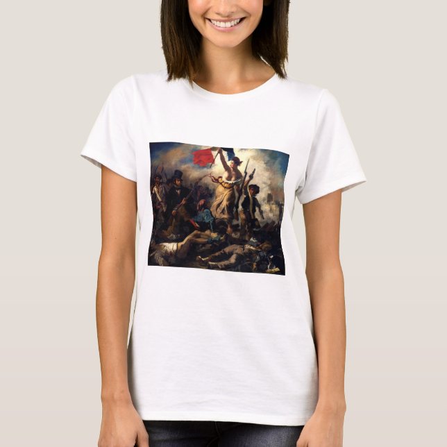 Liberty Leading the People, Eugene Delacroix T-Shirt (Front)