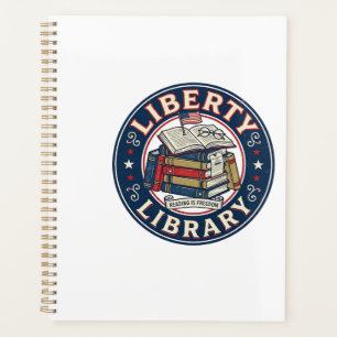 Liberty Library Patriotic Patriotic Library Readin Planner