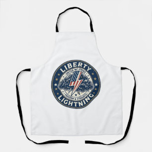 Liberty Lightning Patriotic Patriotic Storm Lightn Apron