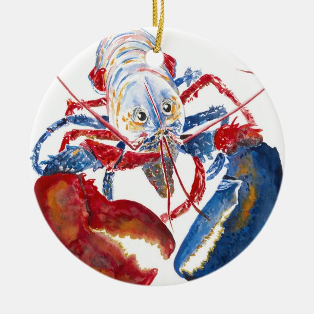 LIBERTY LOBSTER Ornament (Front)