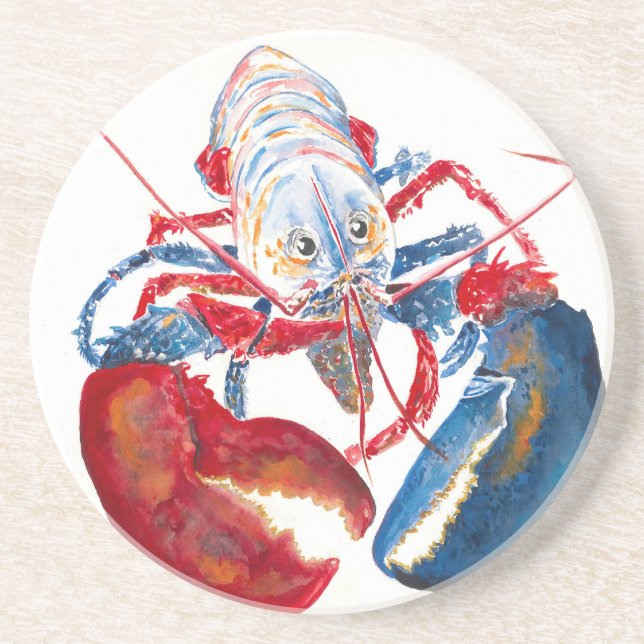 LIBERTY LOBSTER SANDSTONE COASTER (Front)