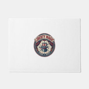 Liberty Magic Patriotic Patriotic Magic Show Vinta Doormat