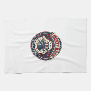 Liberty Magic Patriotic Patriotic Magic Show Vinta Tea Towel