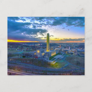 Liberty Memorial at Sunset, Kansas City, Missouri Postcard