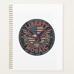 Liberty Mosaic Patriotic Patriotic Mosaic Vintage Planner