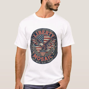 Liberty Mosaic Patriotic Patriotic Mosaic Vintage T-Shirt