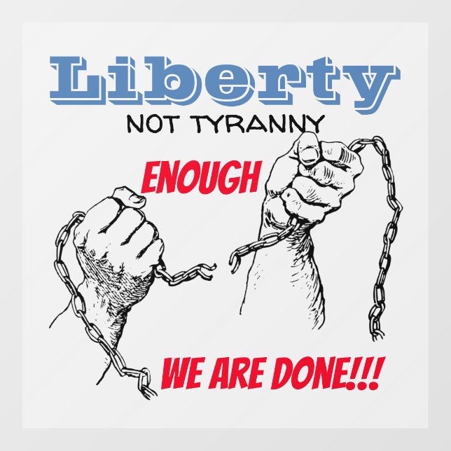 Liberty not Tyranny Car Magnet (Sheet)