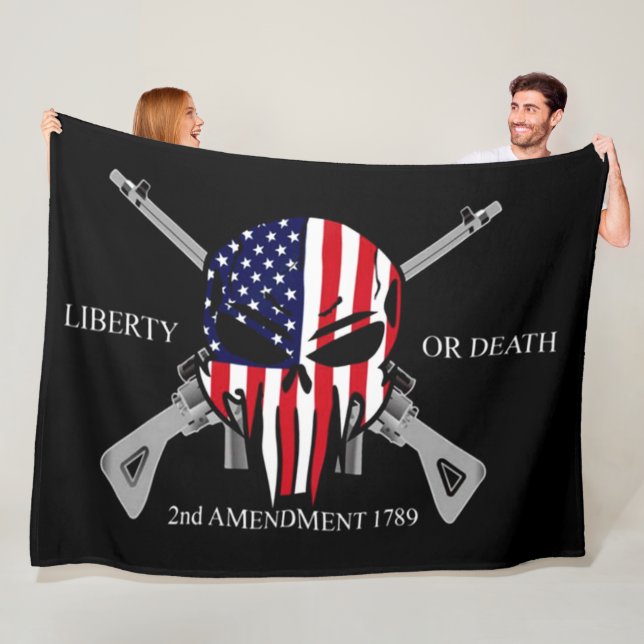 LIBERTY OR DEATH FLEECE BLANKET (In Situ)